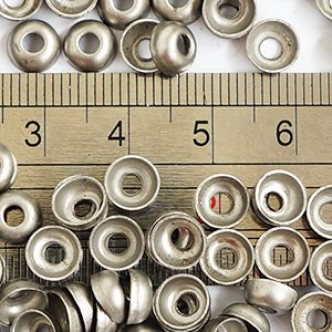 304 STAINLESS STEEL ROUND CAP FOR PROPELLER, RIVETS,CUP WASHERS,DIY TOPWATER POPPER FISHING LURE, TACKLE CRAFT
