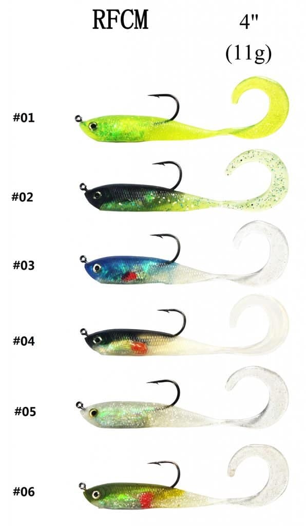RFCM 4" 11G soft lures with hook